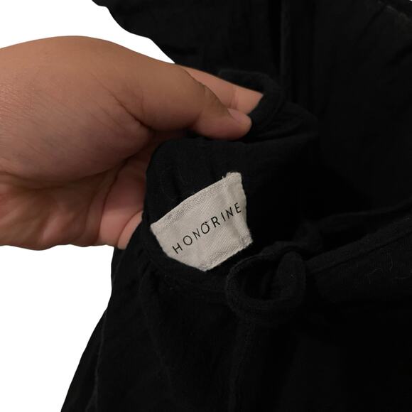 Honorine 100% Cotton Black Tiered Elodie Midi Maxi Dress Size XS - Picture 5 of 7